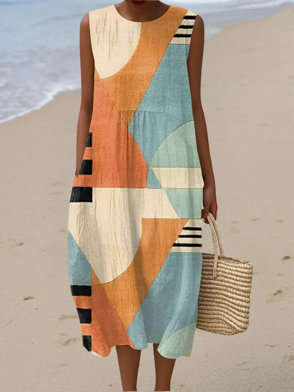 Iris | Luchtige en mouwloze zomerjurk