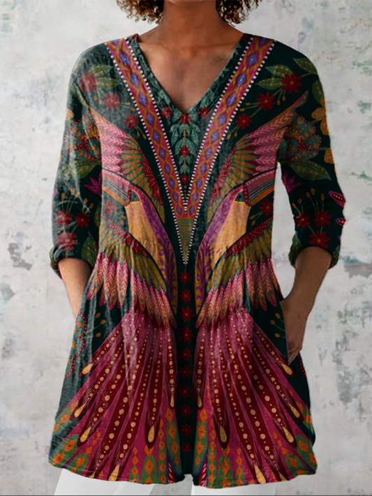 Adrianna | Lange V-hals blouse