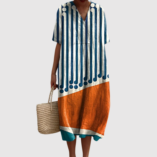 Aurelia | Luchtige zomerjurk met korte mouwen